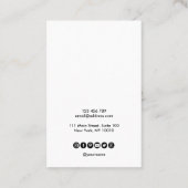 Calligraphie art Écouter carte d'affichage ajouter (Dos)