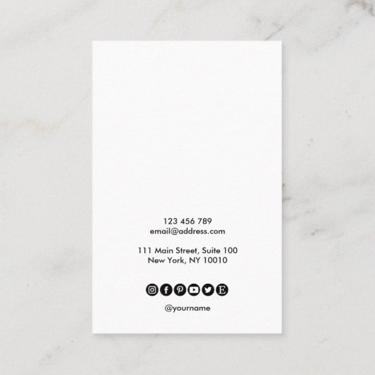 Calligraphie art Écouter carte d'affichage ajouter (Dos)