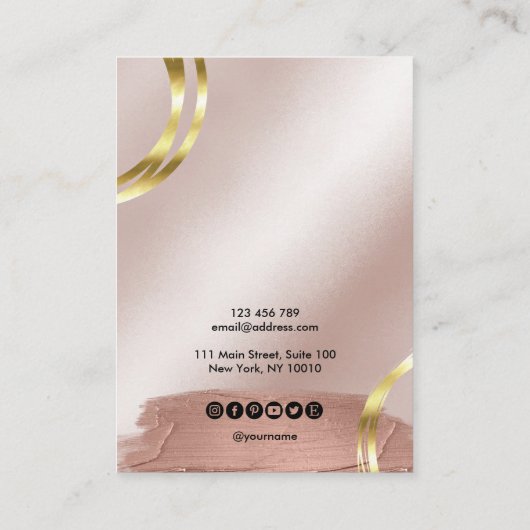 Calligraphie art moderne Écouter carte d'affichage (Dos)