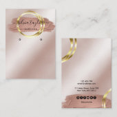 Calligraphie art moderne Écouter carte d'affichage (Devant / Derrière)