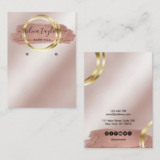 Calligraphie art moderne Écouter carte d'affichage (Devant / Derrière)