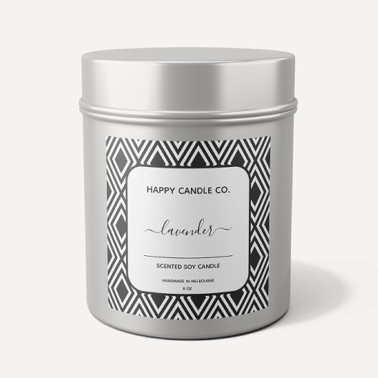 Calligraphie artisanale noir et blanc Étiquettes