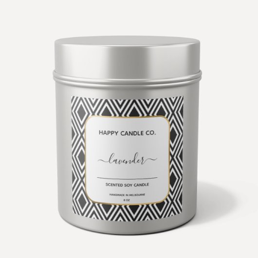 Calligraphie artisanale noir et blanc Étiquettes