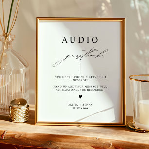 Calligraphie Audio Mariage du livre d'or