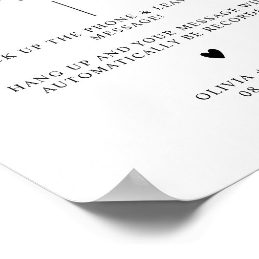 Calligraphie Audio Mariage du livre d'or (Coin)