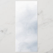 Calligraphie bleu outremer menu mariage à fleurs r (Dos)