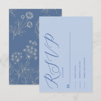 calligraphie bleu poussiéreux réponse moderne élég
