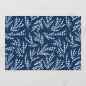 Calligraphie bleue Mémoire préférée de la carte de (Dos)