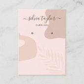 Calligraphie blush abstrait Earrage carte d'affich (Devant)