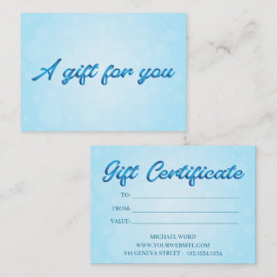 Calligraphie Bobble Petit Entreprise Certificat Ca