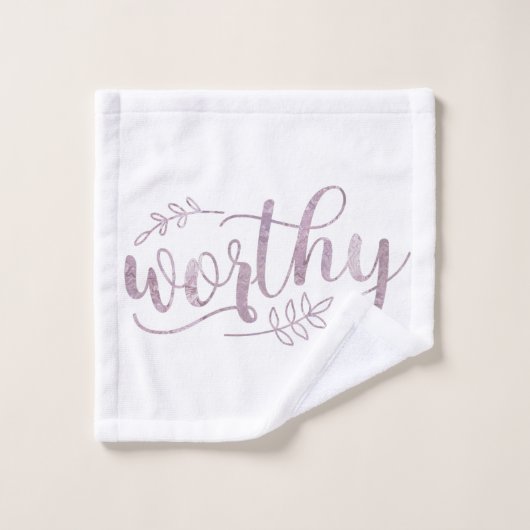 Calligraphie Boho digne (Gant de toilette)
