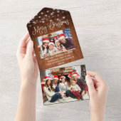 Calligraphie Bois Lumières Tout En Une Carte De N (Déchirure)