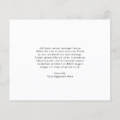 Calligraphie Budget Business Logo Carte de remerci (Dos)