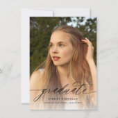 Calligraphie Budget Diplôme Photo Invitation (Devant)