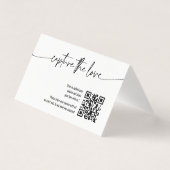 Calligraphie Capture Le code Love QR Carte pliée (Front)