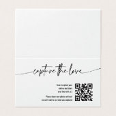 Calligraphie Capture Le code Love QR Carte pliée (Outside Unfolded)