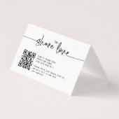 Calligraphie Capture Le code Love QR Carte pliée (Front)