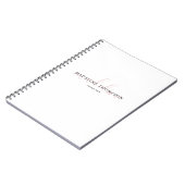 Calligraphie Carnet de nom rose pâle (Côté gauche)