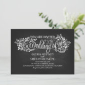 calligraphie chalkboard invitations de mariage (Debout devant)