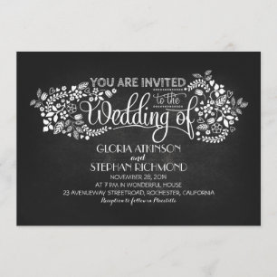 calligraphie chalkboard invitations de mariage