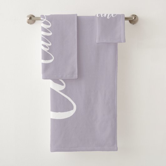 Calligraphie Chic Personnalisée Nom Dusty Lilac (En situation)