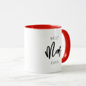 Calligraphie Classique Meilleure Maman Jamais Mug (Devant droit)