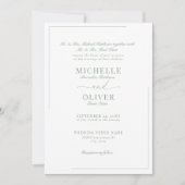 Calligraphie Classique Moderne Mariage invitations (Devant)