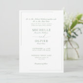 Calligraphie Classique Moderne Mariage invitations (Debout devant)