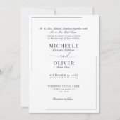 Calligraphie Classique Moderne Mariage invitations (Devant)