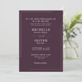 Calligraphie Classique Moderne Mariage invitations (Debout devant)