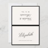 Calligraphie classique Vieux argent Carte Place (Devant)