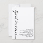 Calligraphie Code QR Mariage Soirée Invitation (Devant)