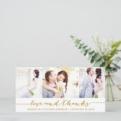 CALLIGRAPHIE COLLAGE | CARTE PHOTO mariage MERCI (Debout devant)