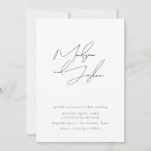 Calligraphie contemporaine Faire-part de mariage s (Devant)