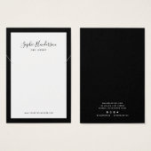 Calligraphie Couleur de bordure personnalisée Affi (Devant & derrière)