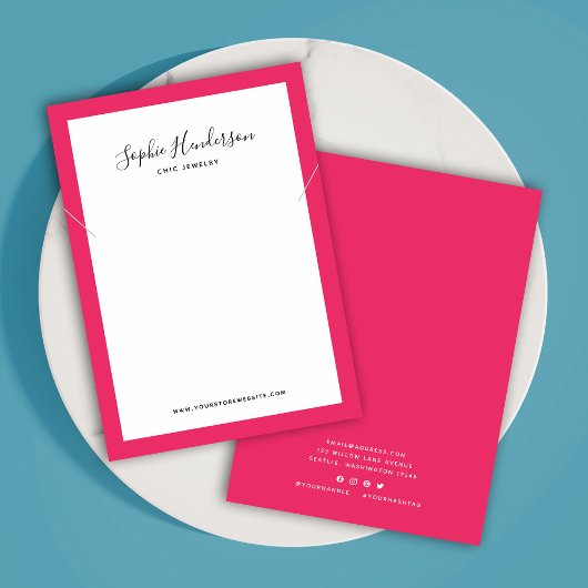 Calligraphie Couleur de bordure personnalisée Affi