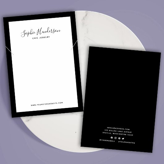 Calligraphie Couleur de bordure personnalisée Affi