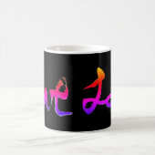 Calligraphie d'amour psychédélique Mug (Centre)