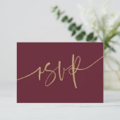 Calligraphie de Bourgogne moderne Mariage RSVP (Debout devant)