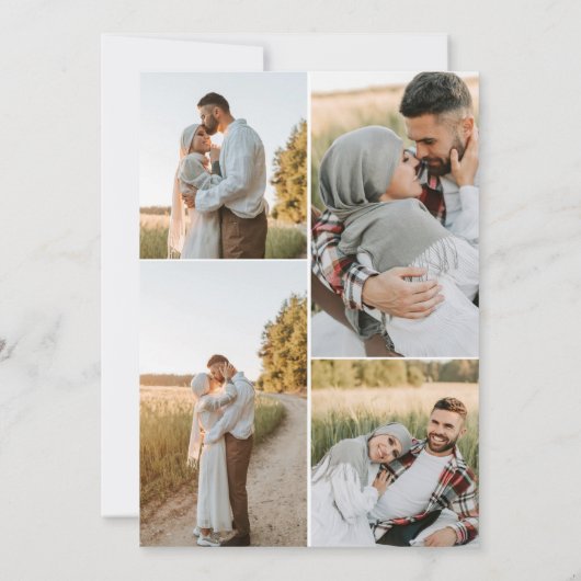 Calligraphie de brosse Code QR Faire-part de maria (Dos)