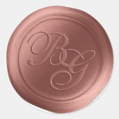 Calligraphie de cannelle Monogramme Stickers de ci (Devant)