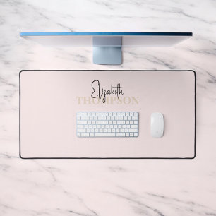 Calligraphie de fille Monogramme rose