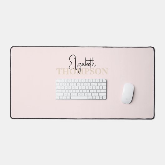 Calligraphie de fille Monogramme rose (Clavier et souris)