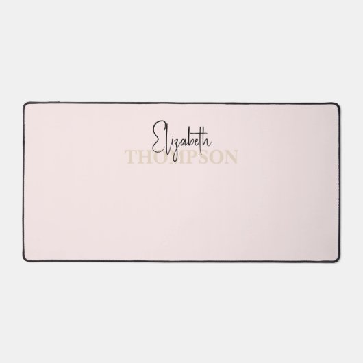 Calligraphie de fille Monogramme rose (Recto)