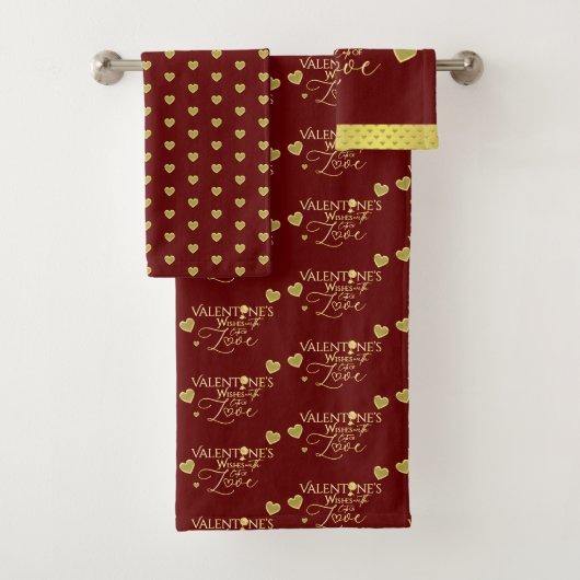 Calligraphie de la Saint-Valentin rouge (En situation)