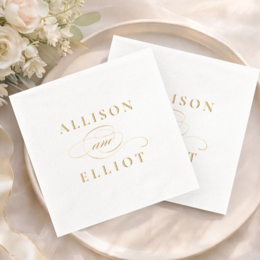 Calligraphie de noms simples pour mariage