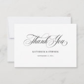 Calligraphie de script classique Élégant Carte de  (Devant)