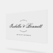 Calligraphie de script de bienvenue de mariage mod (Angle)