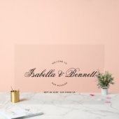 Calligraphie de script de bienvenue de mariage mod (Mariage)