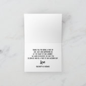 Calligraphie de script de Merci photo mariage (Intérieur)